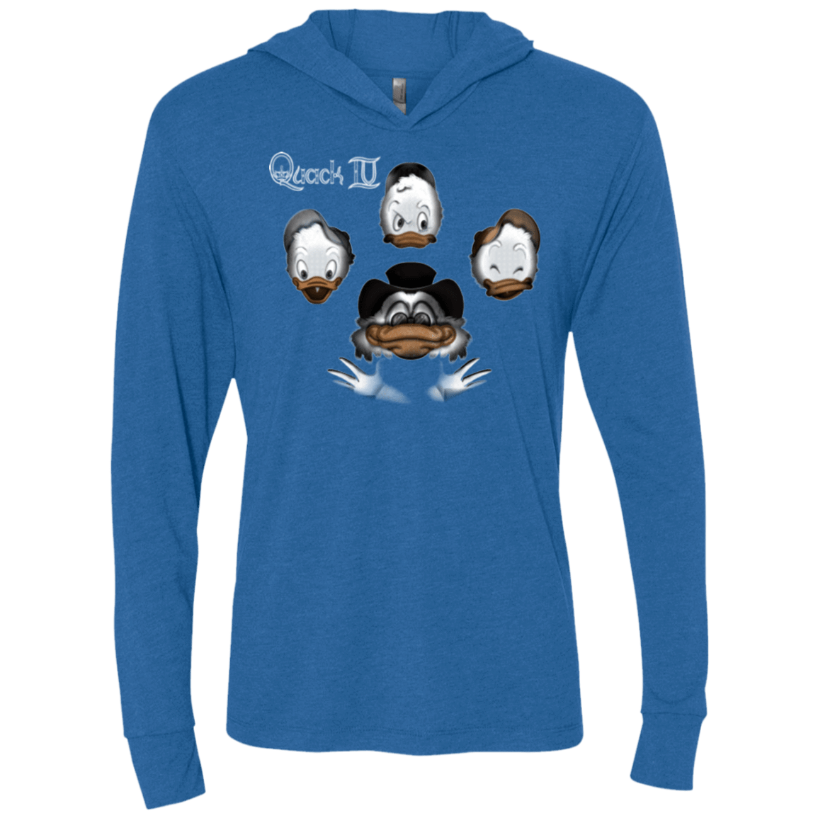 T-Shirts Vintage Royal / X-Small Quaxk IV Triblend Long Sleeve Hoodie Tee