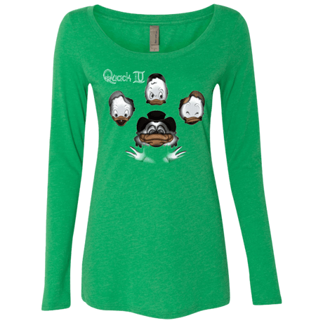 T-Shirts Envy / Small Quaxk IV Women's Triblend Long Sleeve Shirt