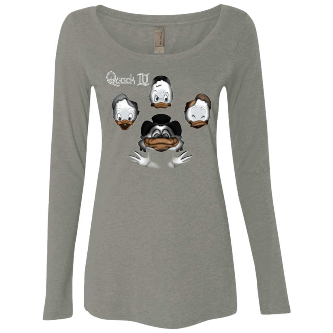 T-Shirts Venetian Grey / Small Quaxk IV Women's Triblend Long Sleeve Shirt