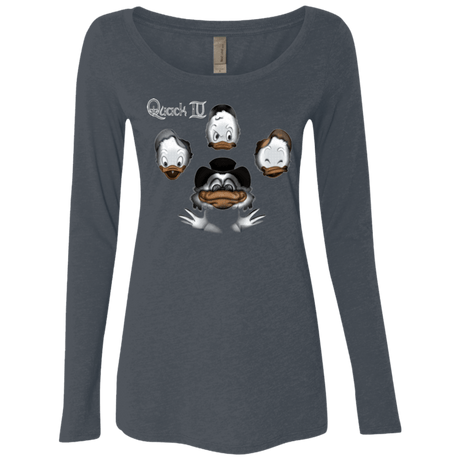 T-Shirts Vintage Navy / Small Quaxk IV Women's Triblend Long Sleeve Shirt