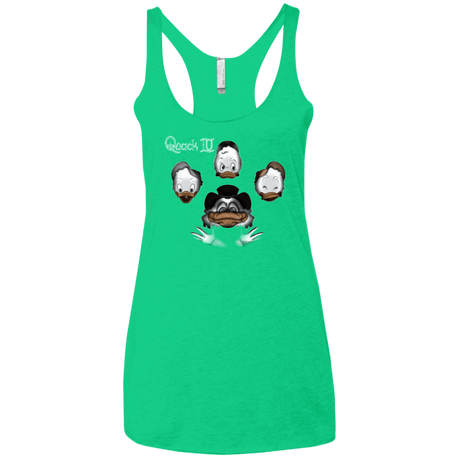 T-Shirts Envy / X-Small Quaxk IV Women's Triblend Racerback Tank