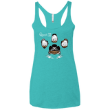 T-Shirts Tahiti Blue / X-Small Quaxk IV Women's Triblend Racerback Tank