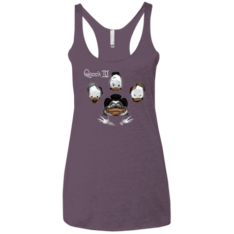 T-Shirts Vintage Purple / X-Small Quaxk IV Women's Triblend Racerback Tank