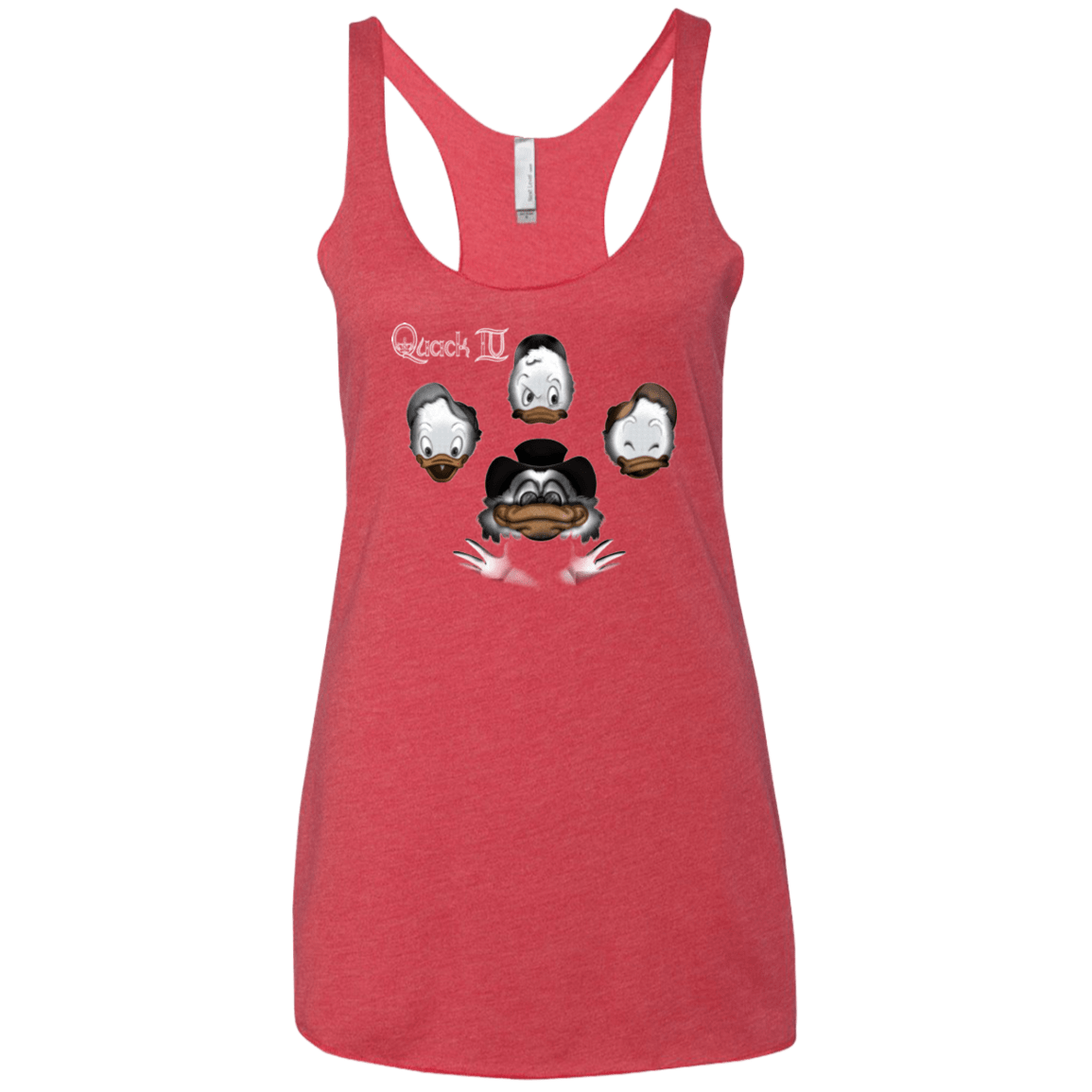 T-Shirts Vintage Red / X-Small Quaxk IV Women's Triblend Racerback Tank