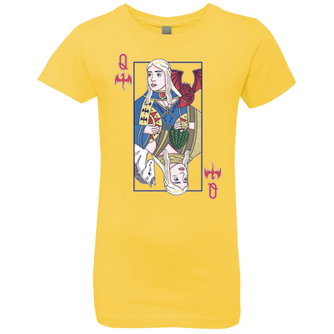 T-Shirts Vibrant Yellow / YXS Queen of Dragons Girls Premium T-Shirt