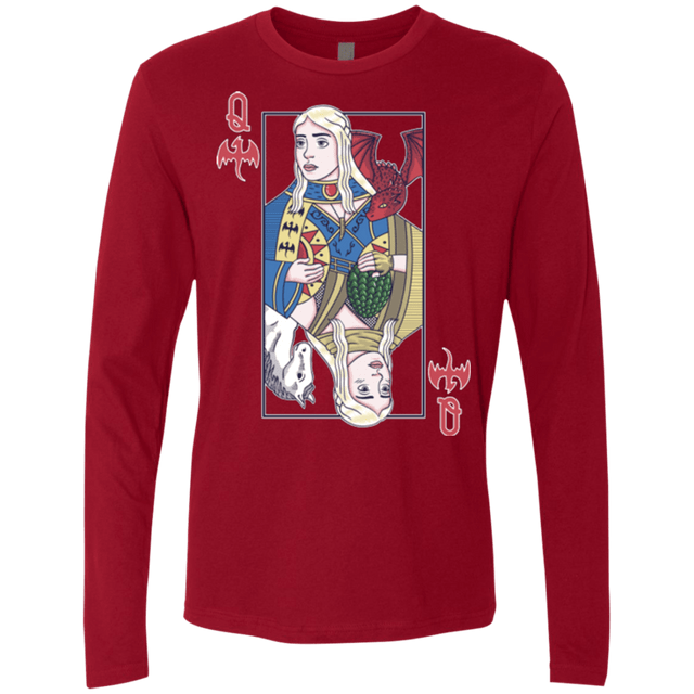 T-Shirts Cardinal / Small Queen of Dragons Men's Premium Long Sleeve
