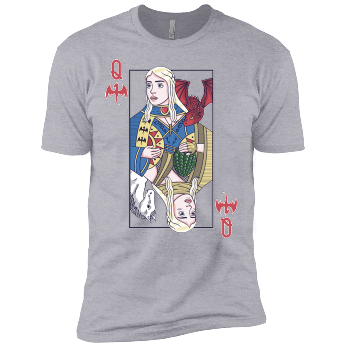 T-Shirts Heather Grey / X-Small Queen of Dragons Men's Premium T-Shirt