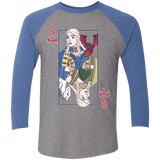 T-Shirts Premium Heather/ Vintage Royal / X-Small Queen of Dragons Men's Triblend 3/4 Sleeve