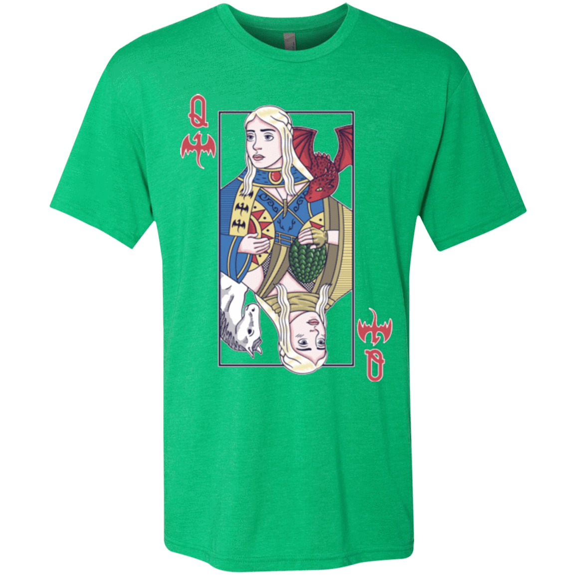 T-Shirts Envy / Small Queen of Dragons Men's Triblend T-Shirt