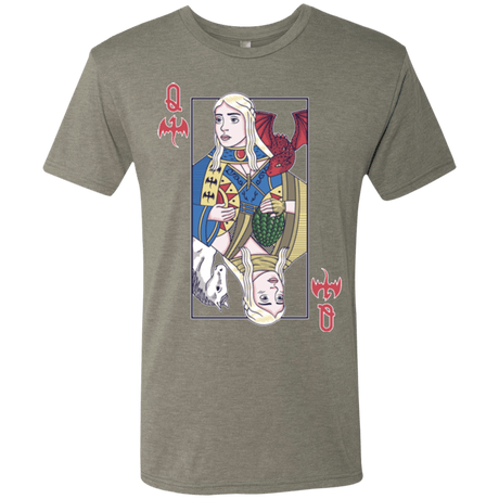 T-Shirts Venetian Grey / Small Queen of Dragons Men's Triblend T-Shirt
