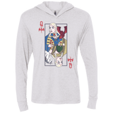 T-Shirts Heather White / X-Small Queen of Dragons Triblend Long Sleeve Hoodie Tee