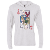 T-Shirts Heather White / X-Small Queen of Dragons Triblend Long Sleeve Hoodie Tee