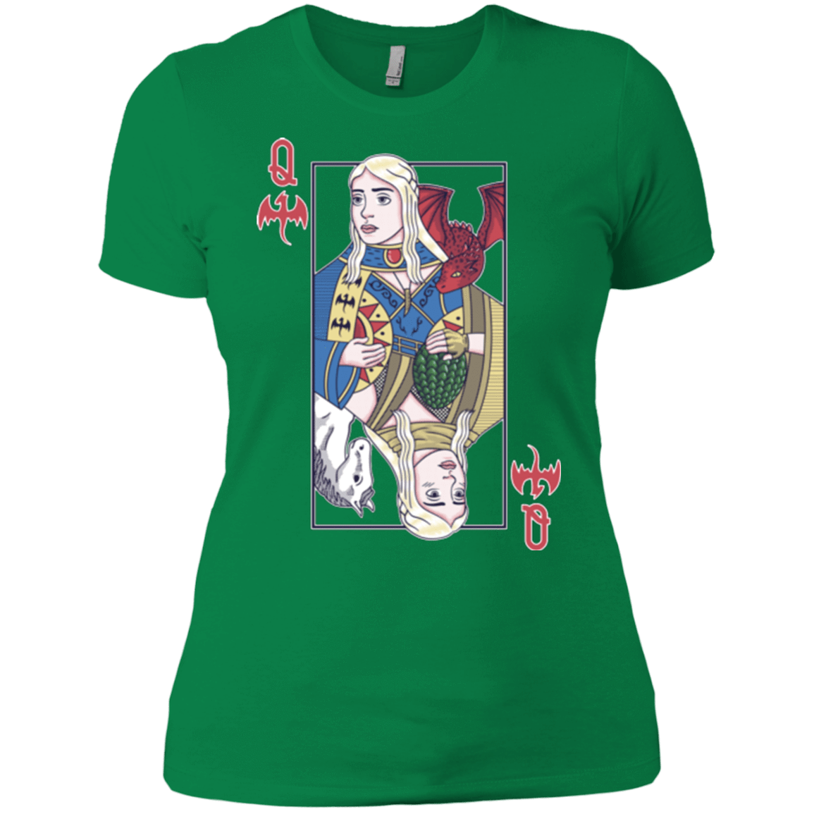 T-Shirts Kelly Green / X-Small Queen of Dragons Women's Premium T-Shirt