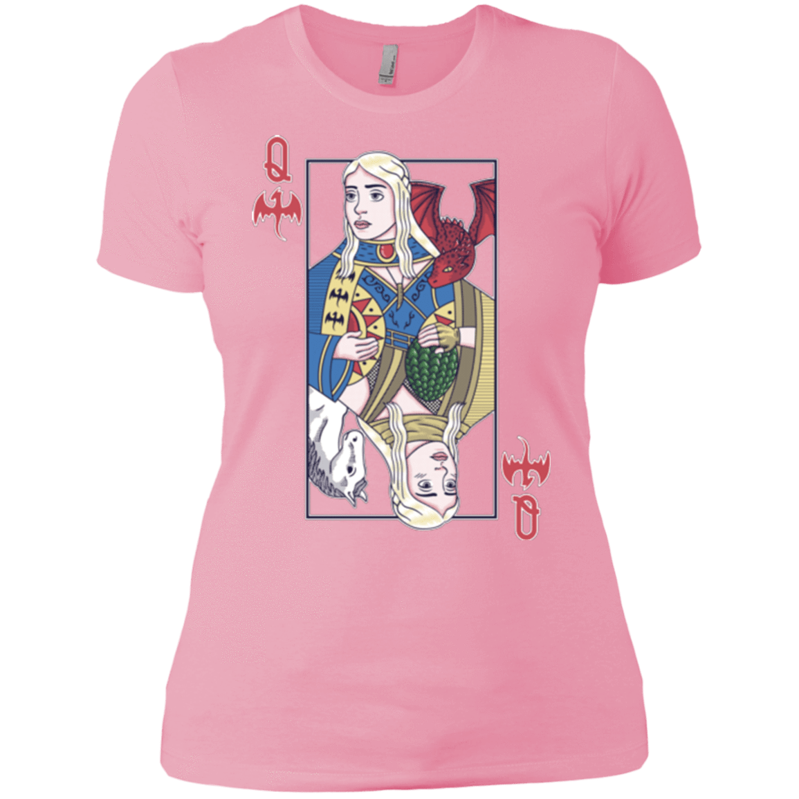 T-Shirts Light Pink / X-Small Queen of Dragons Women's Premium T-Shirt