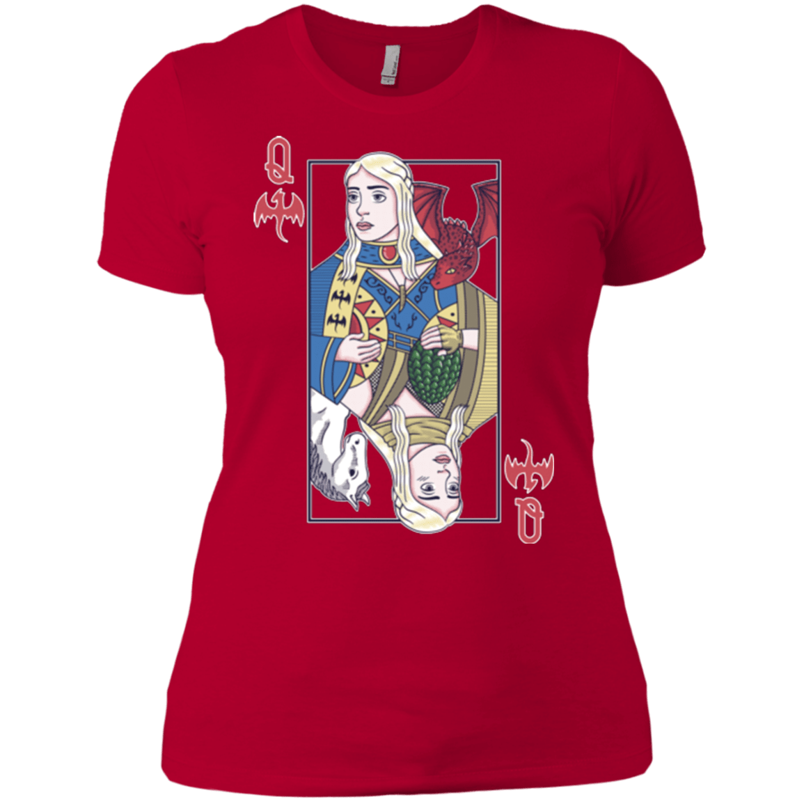 T-Shirts Red / X-Small Queen of Dragons Women's Premium T-Shirt