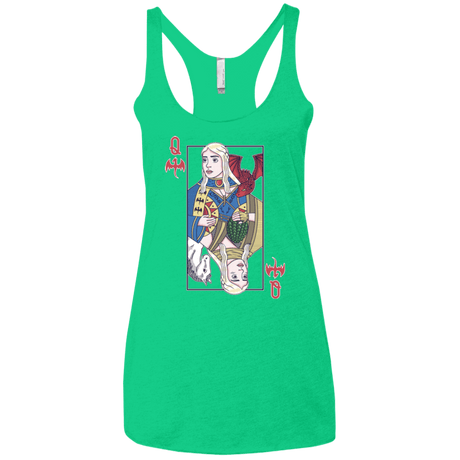 T-Shirts Envy / X-Small Queen of Dragons Women's Triblend Racerback Tank