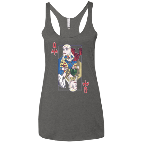 T-Shirts Premium Heather / X-Small Queen of Dragons Women's Triblend Racerback Tank