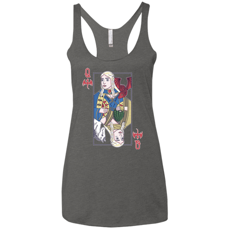 T-Shirts Premium Heather / X-Small Queen of Dragons Women's Triblend Racerback Tank