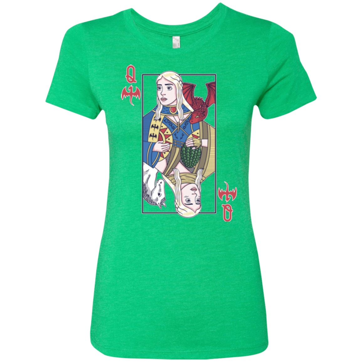 T-Shirts Envy / Small Queen of Dragons Women's Triblend T-Shirt