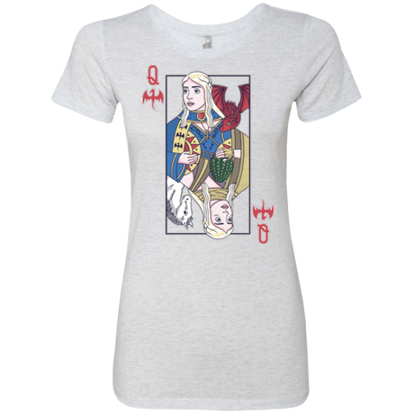 T-Shirts Heather White / Small Queen of Dragons Women's Triblend T-Shirt