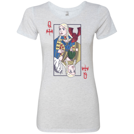 T-Shirts Heather White / Small Queen of Dragons Women's Triblend T-Shirt