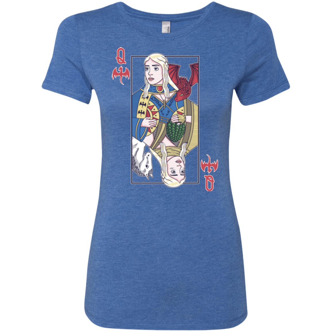 T-Shirts Vintage Royal / Small Queen of Dragons Women's Triblend T-Shirt