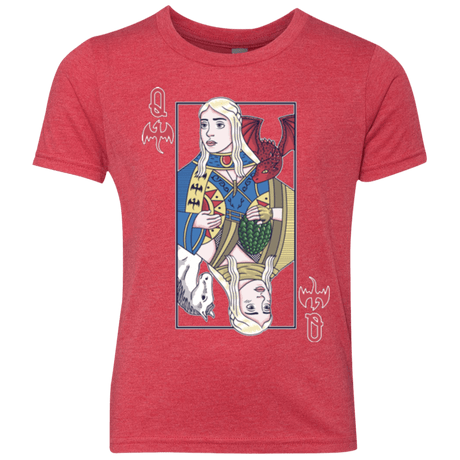 T-Shirts Vintage Red / YXS Queen of Dragons Youth Triblend T-Shirt