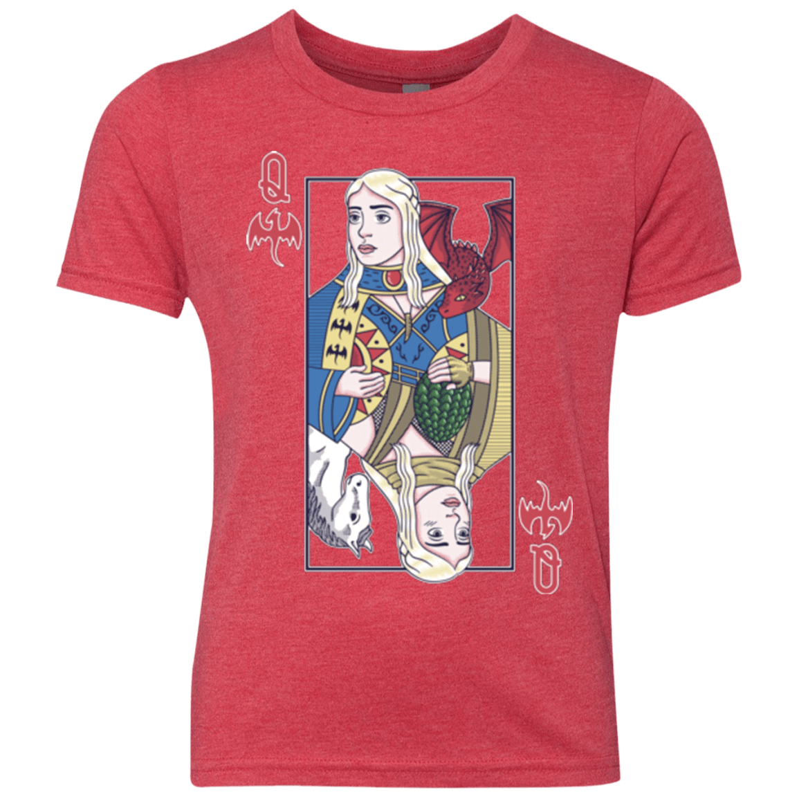 T-Shirts Vintage Red / YXS Queen of Dragons Youth Triblend T-Shirt