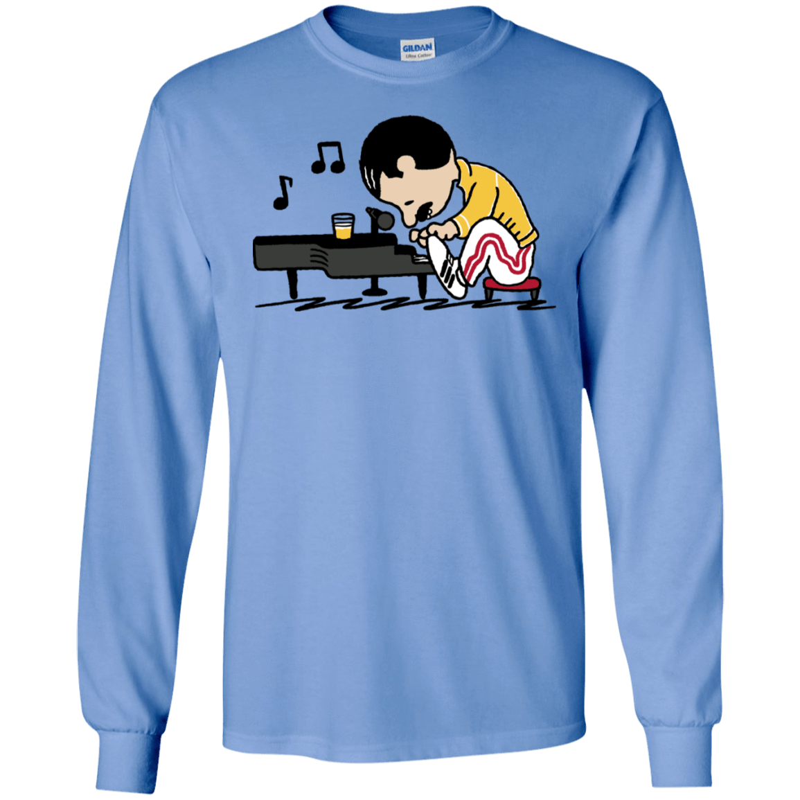 T-Shirts Carolina Blue / S Queenuts Men's Long Sleeve T-Shirt