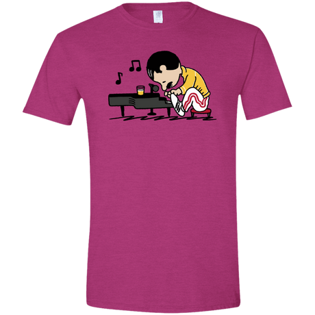 T-Shirts Antique Heliconia / S Queenuts Men's Semi-Fitted Softstyle