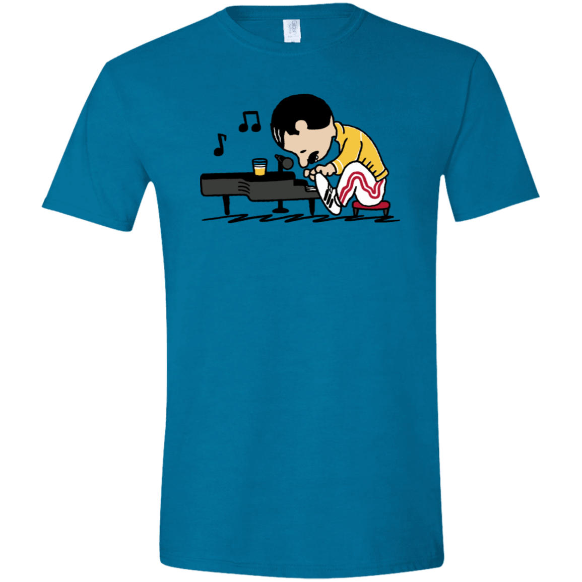 T-Shirts Antique Sapphire / S Queenuts Men's Semi-Fitted Softstyle