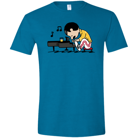 T-Shirts Antique Sapphire / S Queenuts Men's Semi-Fitted Softstyle