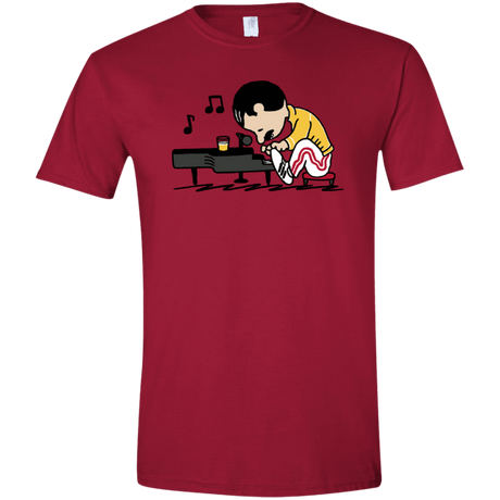 T-Shirts Cardinal Red / S Queenuts Men's Semi-Fitted Softstyle