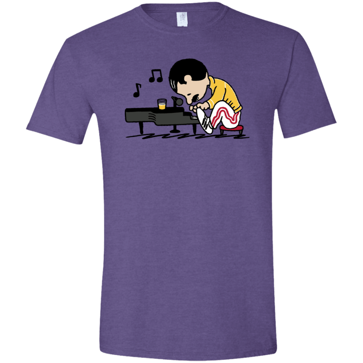 T-Shirts Heather Purple / S Queenuts Men's Semi-Fitted Softstyle