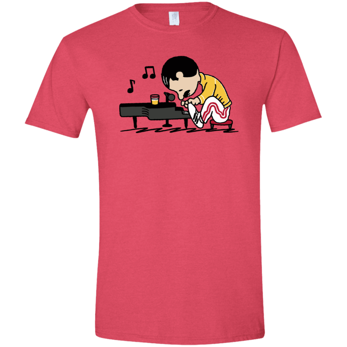 T-Shirts Heather Red / S Queenuts Men's Semi-Fitted Softstyle