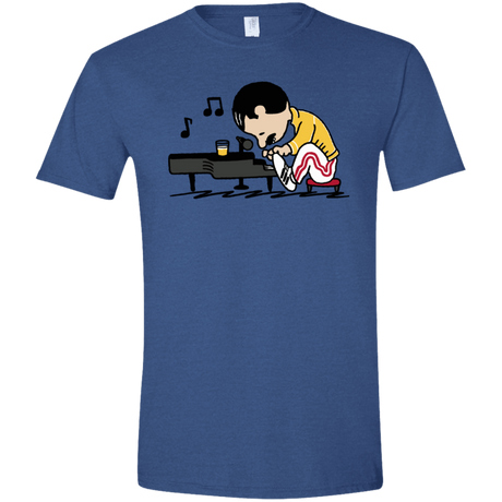 T-Shirts Heather Royal / X-Small Queenuts Men's Semi-Fitted Softstyle