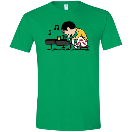 T-Shirts Irish Green / S Queenuts Men's Semi-Fitted Softstyle