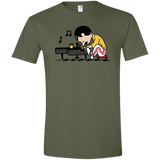 T-Shirts Military Green / S Queenuts Men's Semi-Fitted Softstyle
