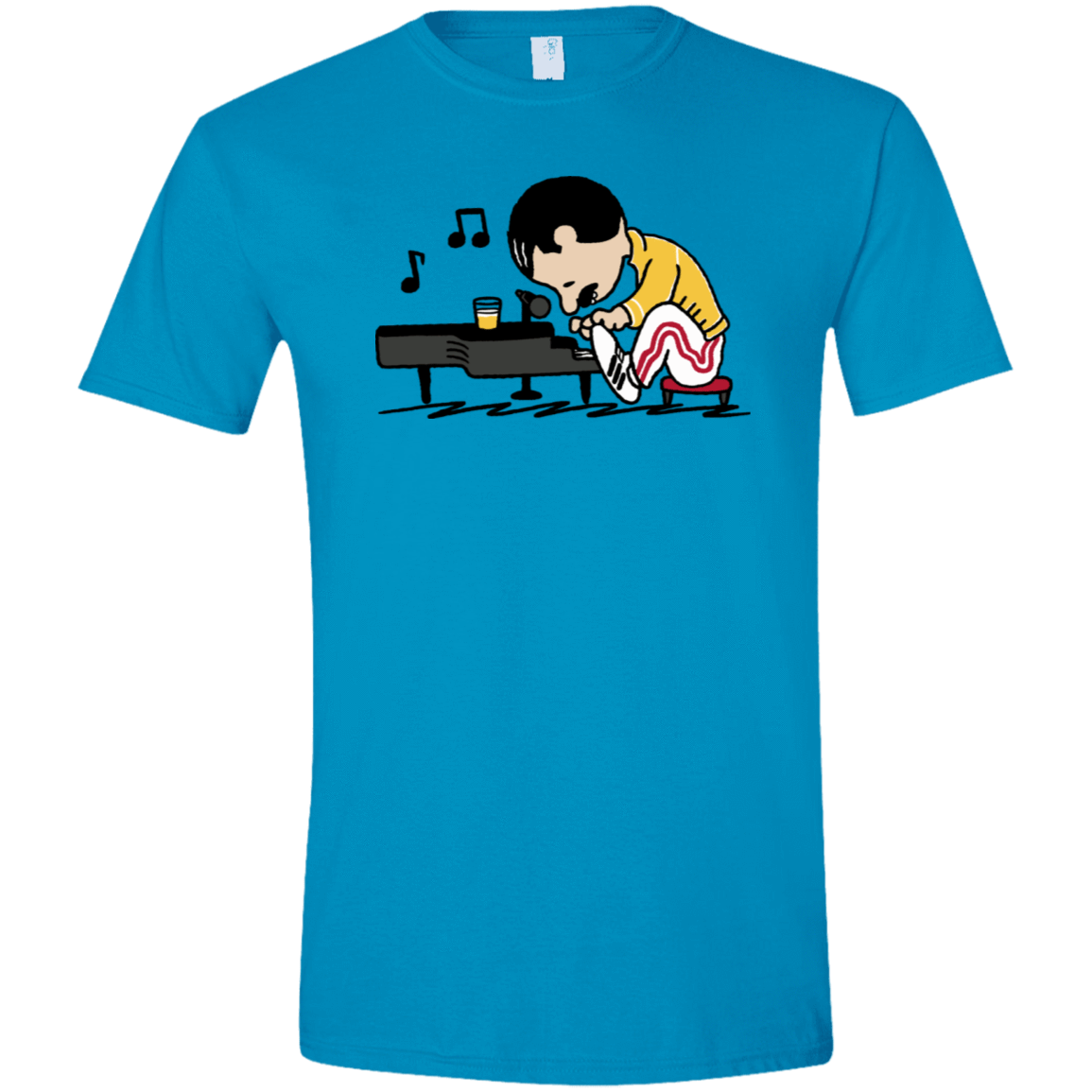 T-Shirts Sapphire / S Queenuts Men's Semi-Fitted Softstyle