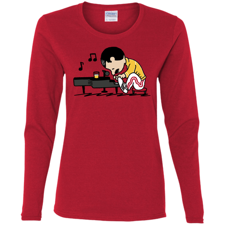 T-Shirts Red / S Queenuts Women's Long Sleeve T-Shirt