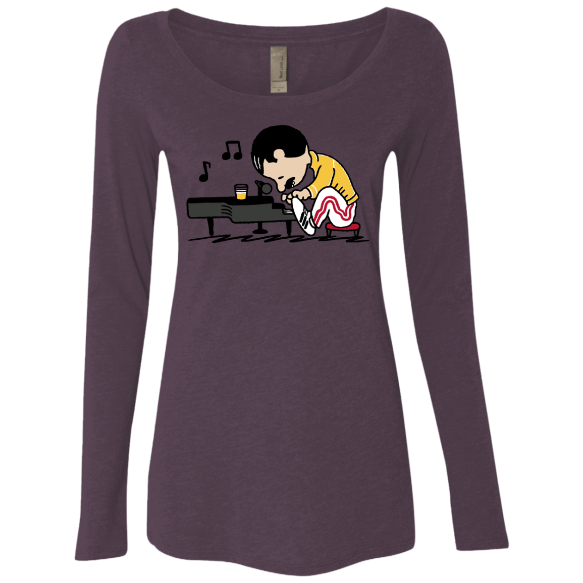 T-Shirts Vintage Purple / S Queenuts Women's Triblend Long Sleeve Shirt