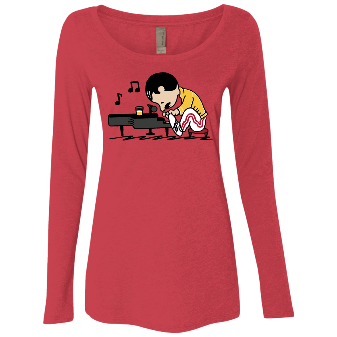 T-Shirts Vintage Red / S Queenuts Women's Triblend Long Sleeve Shirt