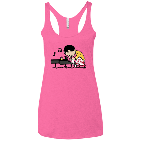 T-Shirts Vintage Pink / X-Small Queenuts Women's Triblend Racerback Tank