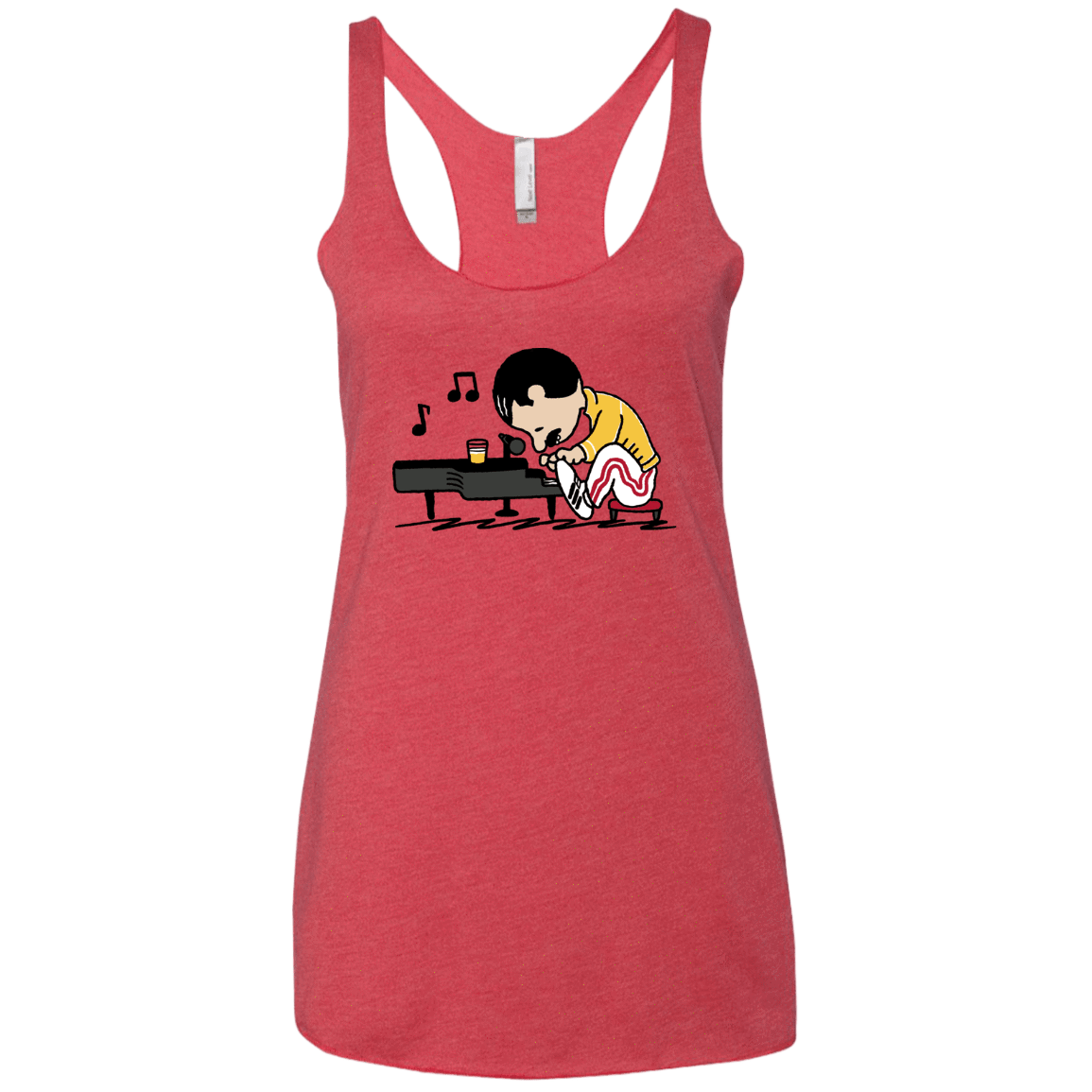 T-Shirts Vintage Red / X-Small Queenuts Women's Triblend Racerback Tank