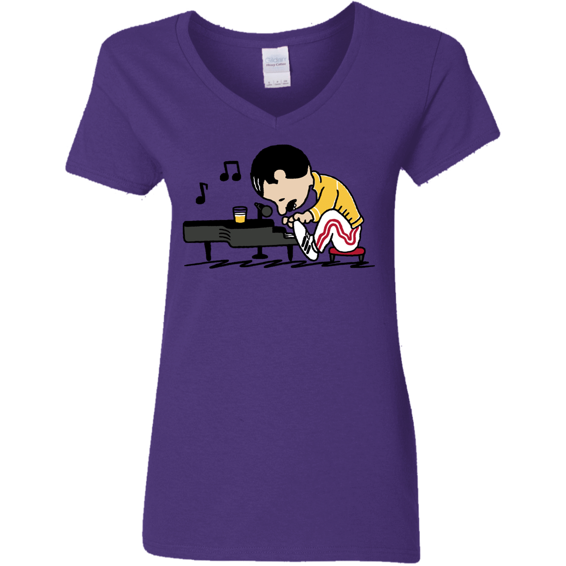 T-Shirts Purple / S Queenuts Women's V-Neck T-Shirt