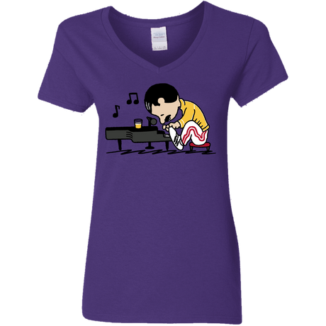 T-Shirts Purple / S Queenuts Women's V-Neck T-Shirt