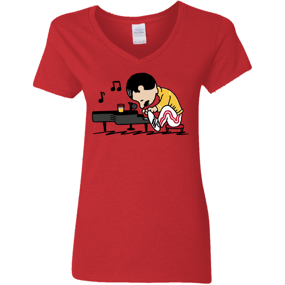 T-Shirts Red / S Queenuts Women's V-Neck T-Shirt