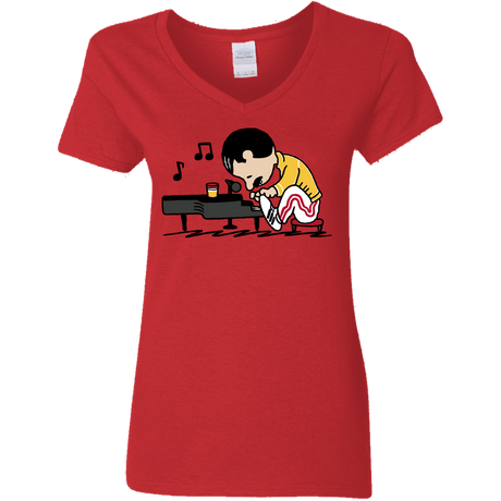 T-Shirts Red / S Queenuts Women's V-Neck T-Shirt