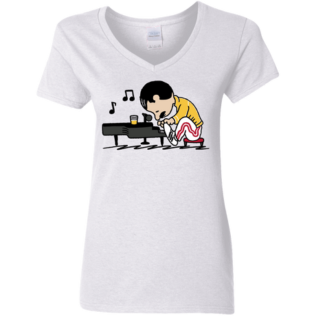 T-Shirts White / S Queenuts Women's V-Neck T-Shirt