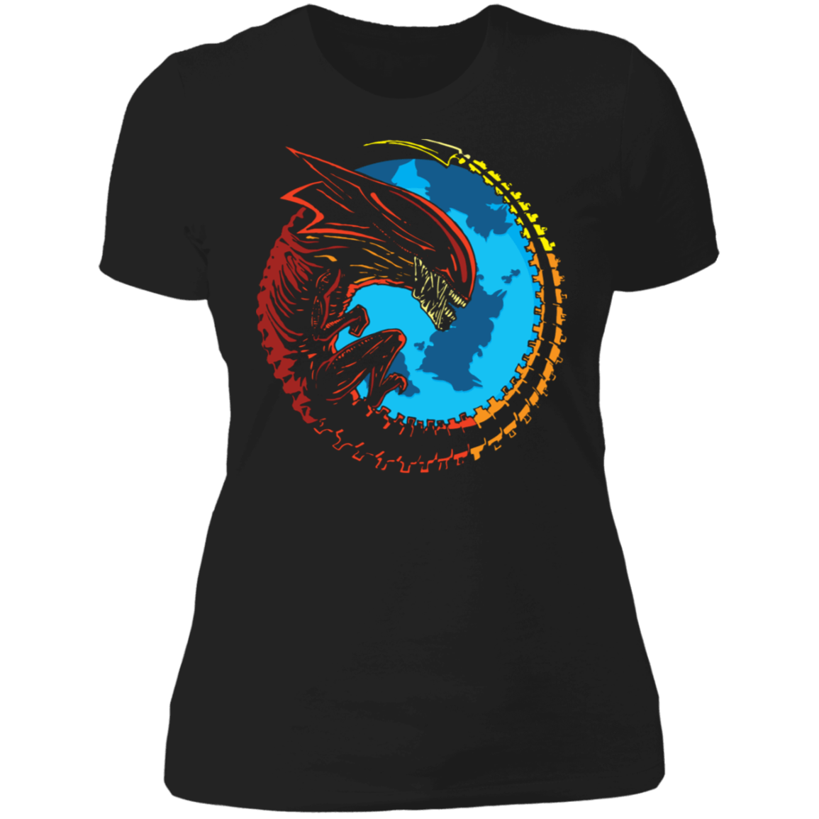T-Shirts Black / X-Small Queenzilla Xenomorph Women's Premium T-Shirt